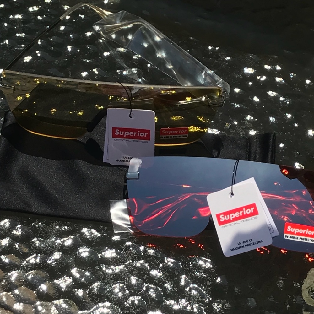 Superior sun glasses yellow tint